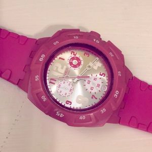 Swatch Watch - Hot Pink - Statement Piece